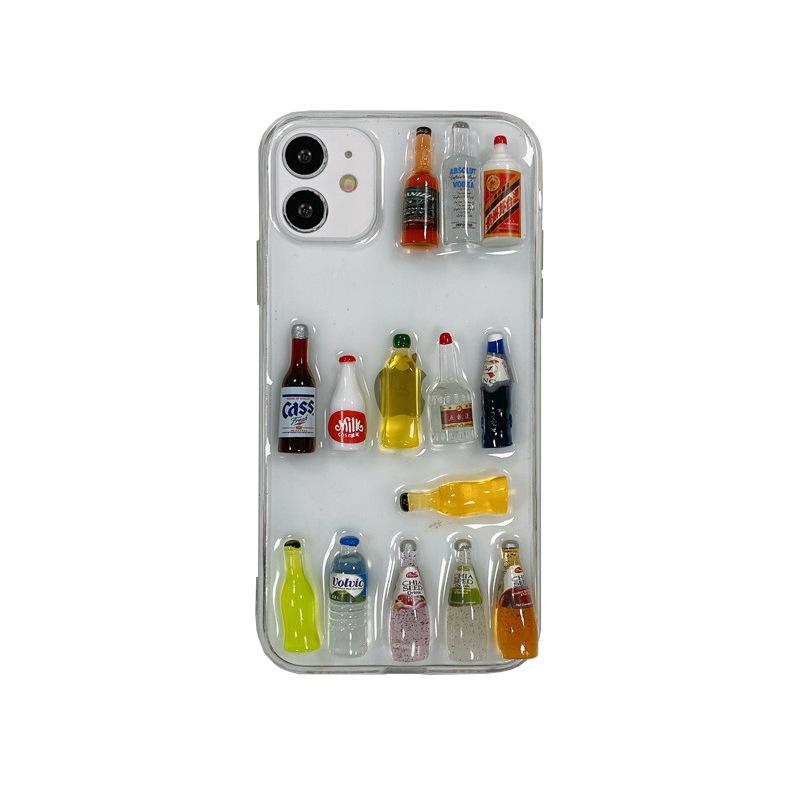 Für IPhone 17 Promax Handyhülle für Apple 15 Plus Weinflasche 14 Transparent 13 Getränke 12 Bier 11