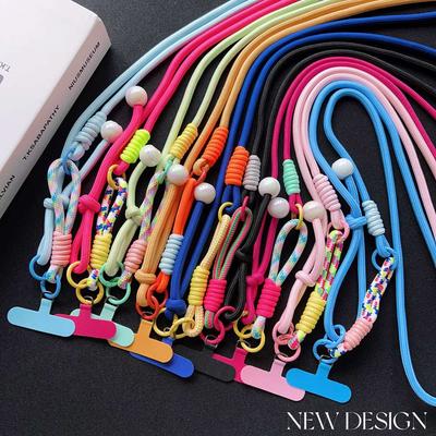Verstellbares Süßes Handy-Lanyard Universal Outdoor-Hülle Crossbody Schulter Kartenhalter Halsband-Clip Anti-Verlust Handschlaufe