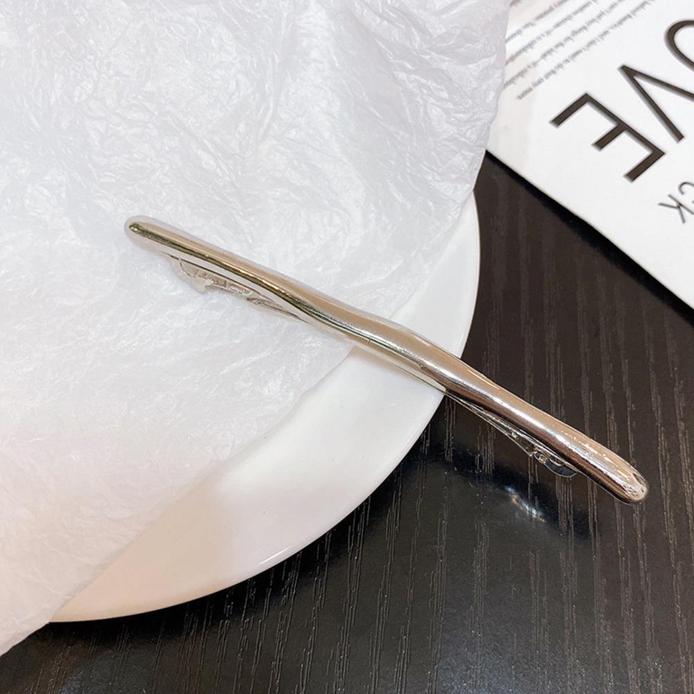 

Женские простые металлические золотистые длинные заколки-автоматы для волос «конский хвост», винтажные шпильки, автоматические гладкие пружинные зажимы, аксессуары для волос