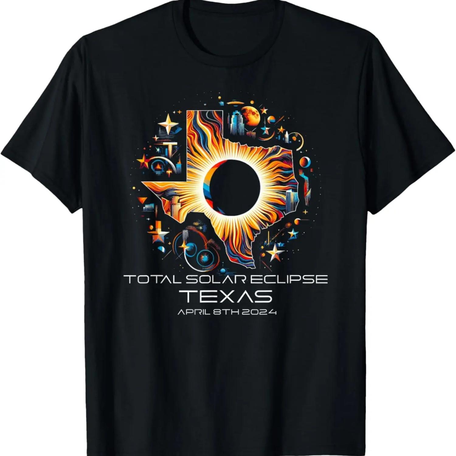 Texas 2024 Eclipse T-Shirt S чёрный
