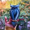 Creative and Stunning Owl Statues Expory Resin Moulds Reusable Silicone Mold Transparent/Blue Resin Mold for Gift Making