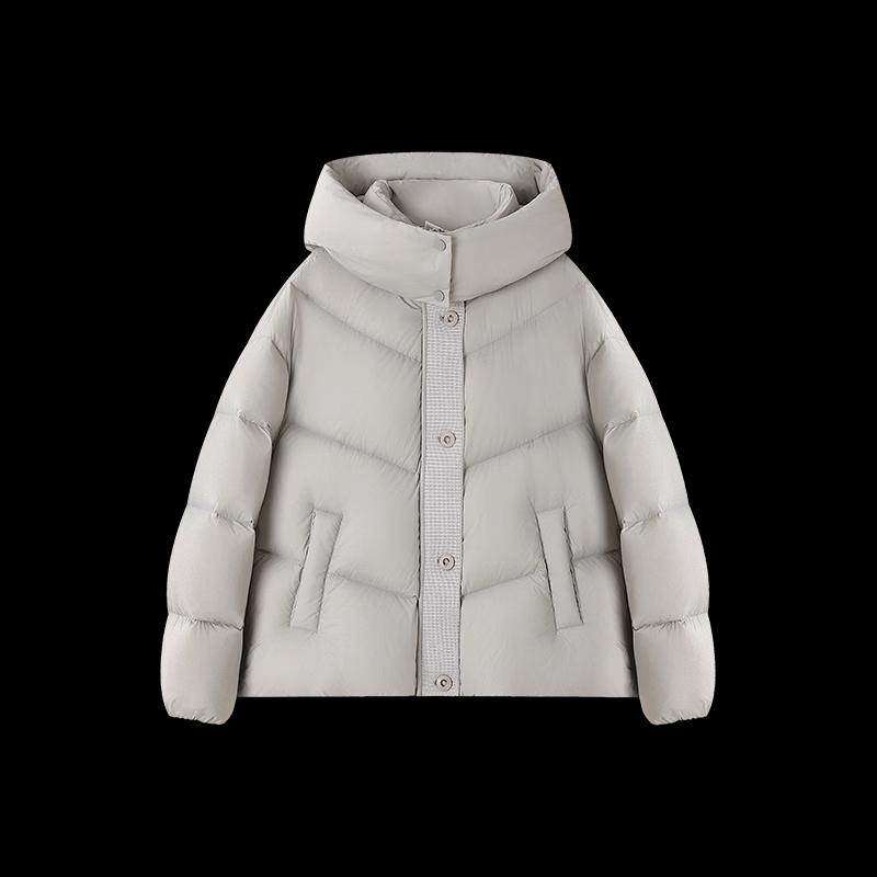 Mohan Yimei Women's 90% Duck Down Puffy Short Hooded Jacket