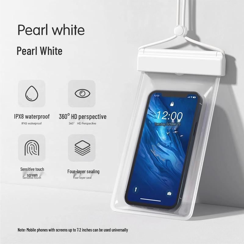 Waterproof Phone Bag for Photography & Swimming - Touchscreen Compatible, Perfect for Diving, Rafting, Snorkeling, Beach, and Water Park Fun