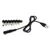 USB5V To DC9V 12V Converter Cable USB to DC9V 12V Charging Cable with 8 Adapters