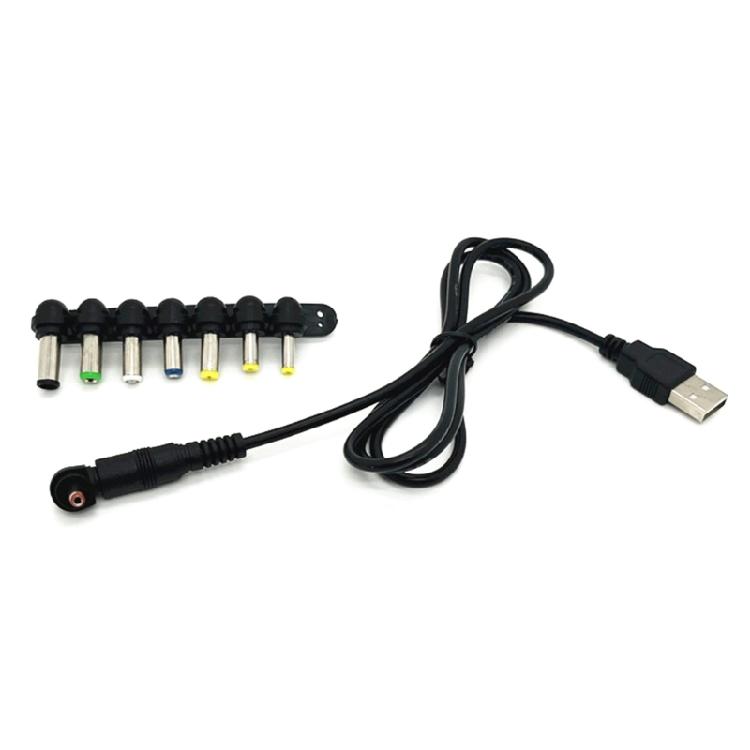 USB5V To DC9V 12V Converter Cable USB to DC9V 12V Charging Cable with 8 Adapters