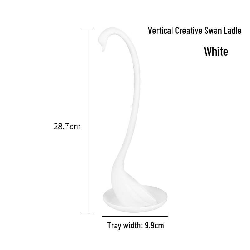 Swan Standing Soup Spoon with Tray