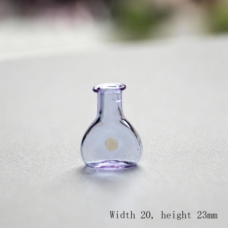 Mini Glass Vase Fridge Magnet with 3D Micro Landscape for Home Office Decoration