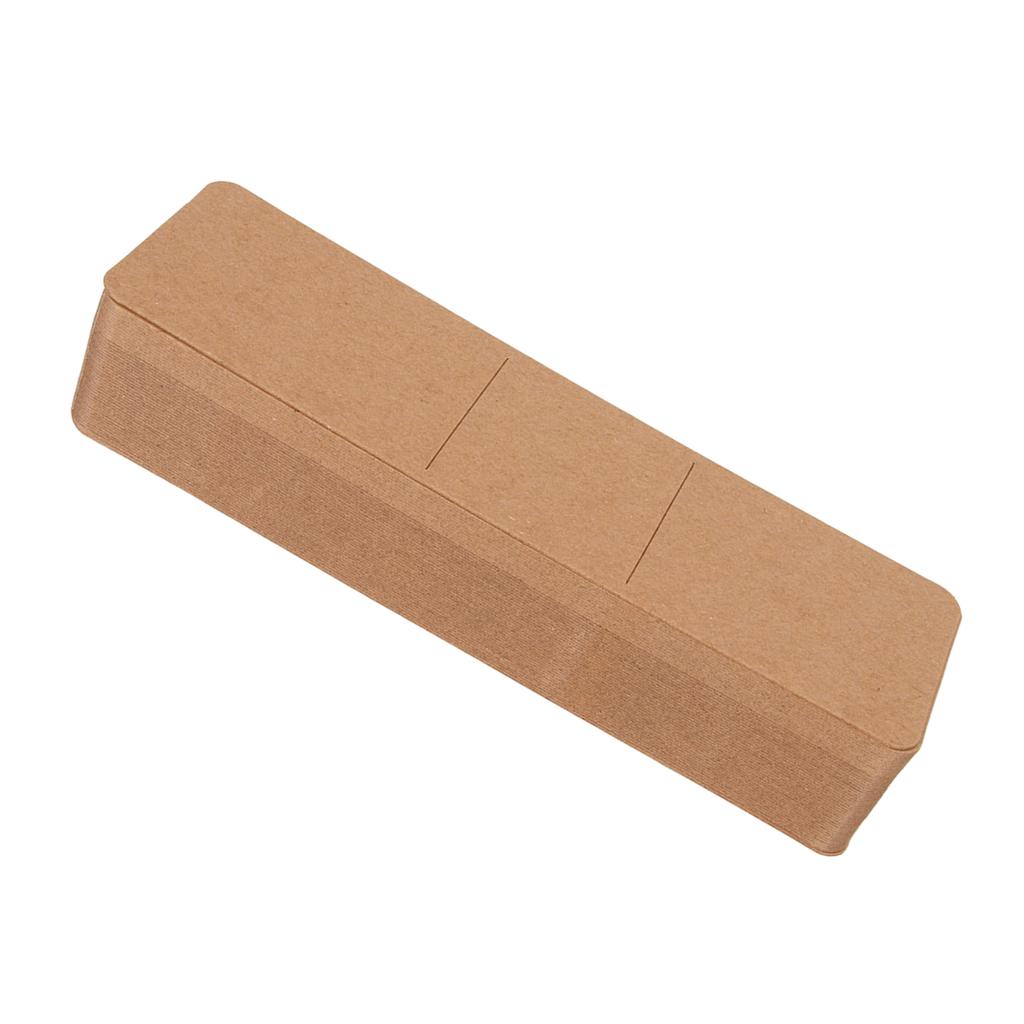 200pcs Kraft Bookmark Sleeves Blank Stable Support Portable DIY Bookmark Holder for Party
