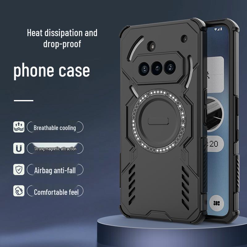 Applicable Nothingphone 3A-Pro Butterfly Armor Case with Magnetic Four-Corner Anti-Fall Protection, Silicone, and Hard Magnetic 2-Pro Design.