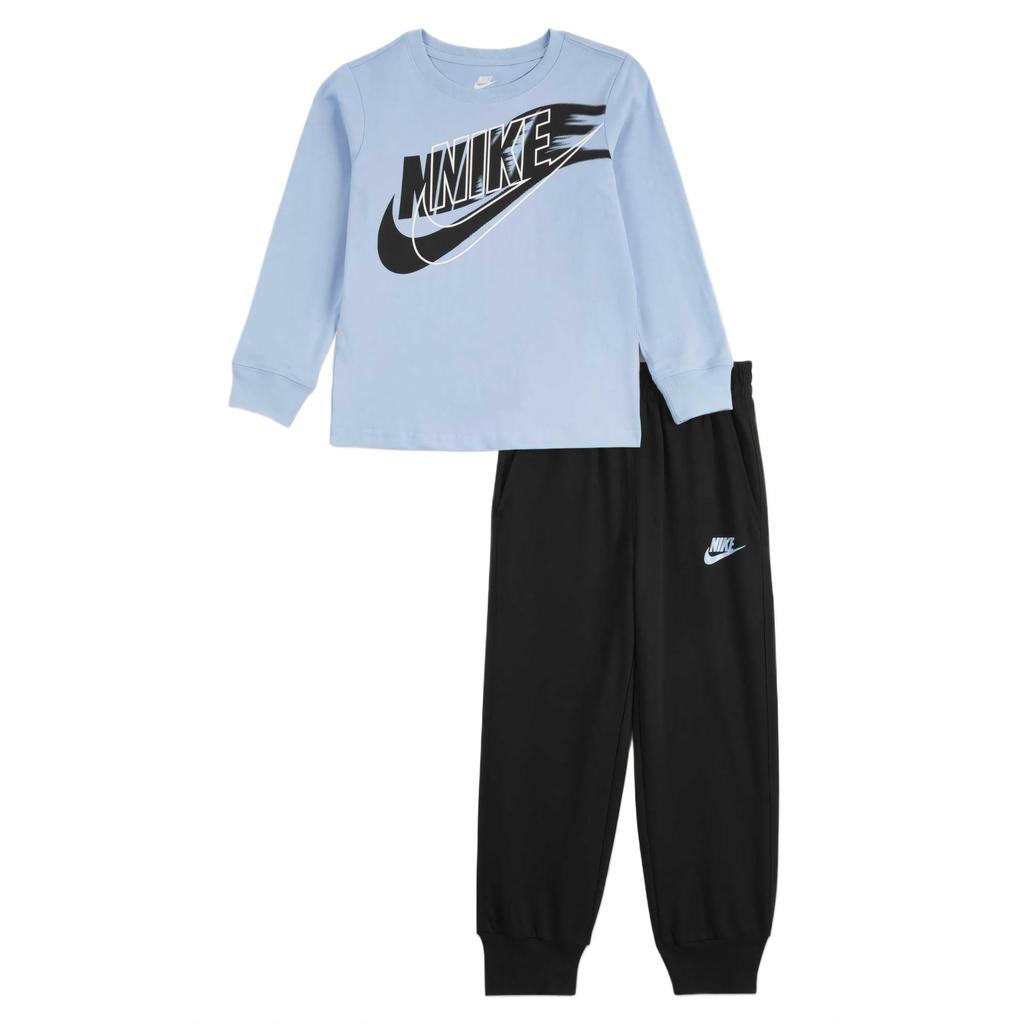 Nike Casual Sports Suit Comfortable Soft Versatile Kids Suit Black IH1189-010