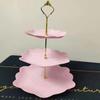 European Style 3-Tier Serving Platter for Desserts and Fruits