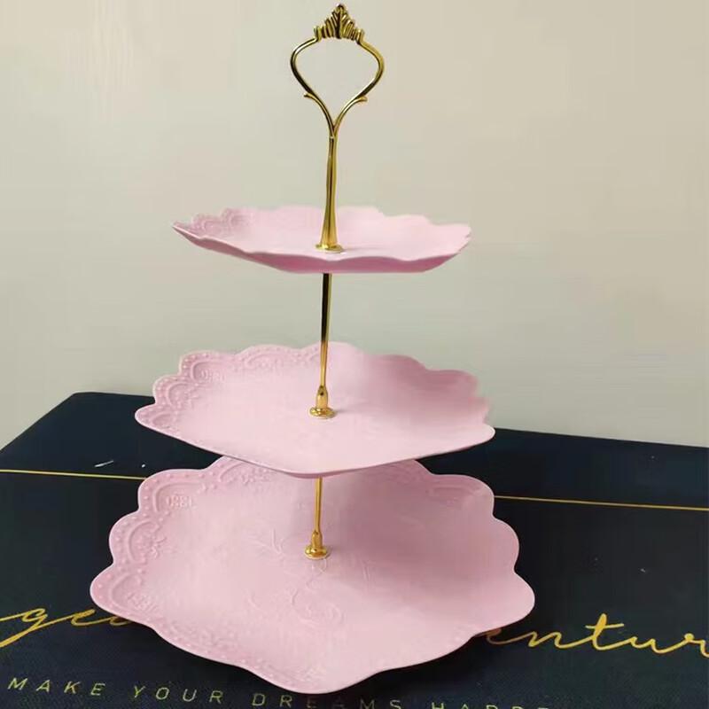 European Three-Tier Fruit & Dessert Stand