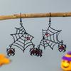 Eco-Friendly 2025 Gothic Black Spiderweb Bat Ear Halloween Gift