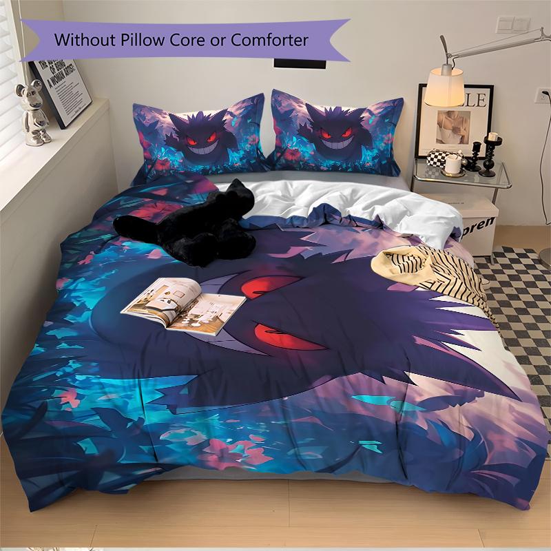 Shadow Beast Forest Printed 3pcs Bedding Set Soft Microfiber 1 Duvet Cover And 2 Pillowcases Home Bedroom Decor Xmas Gift K1501