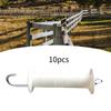 Electric Fence Gate Handles Insulated Heavy Duty PP Iron Construction Spring Assistance for Garden Fence Metal Outdoor Gates