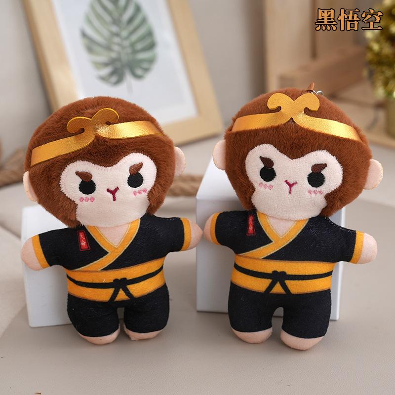 Lovely Black Wukong Plush Monkey Toy 15cm Perfect For Gifts And Journey To The West Fans