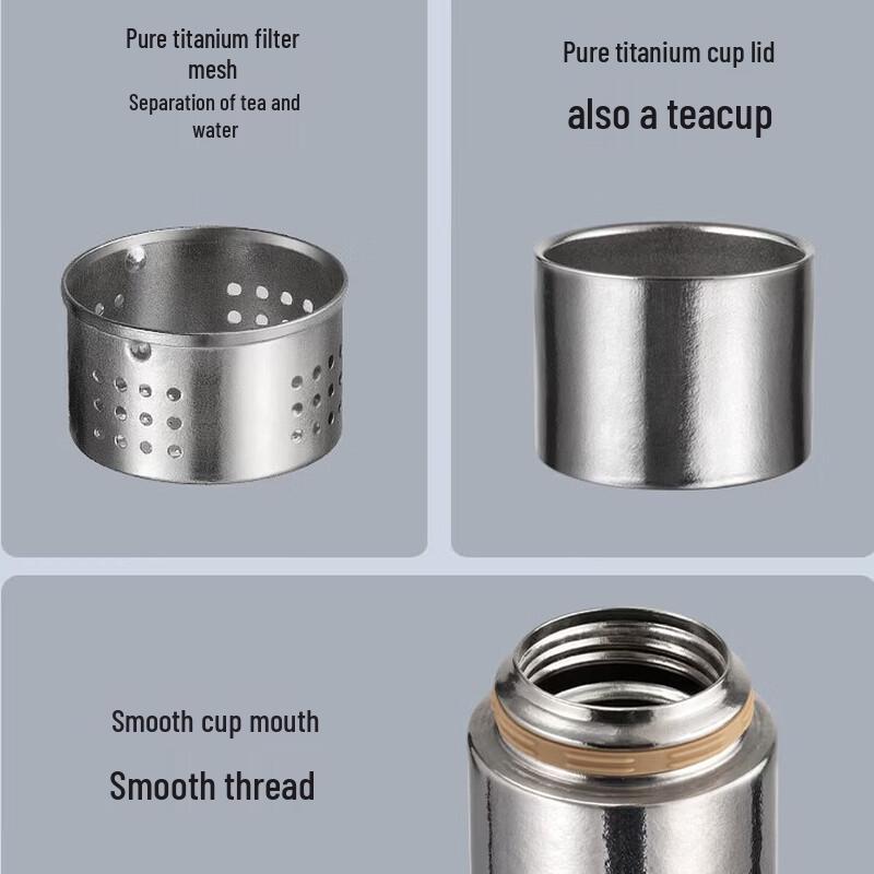 Aishida 480ml Pure Titanium Insulated Tea Cup