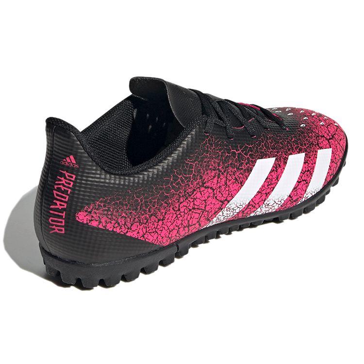 Adidas Predator Freak.4 Round Toe Lace-Up Low Top TF (Rubber Studs) Slip-Resistant Durable Soccer Shoes Men Soccer Shoes Black FW7525
