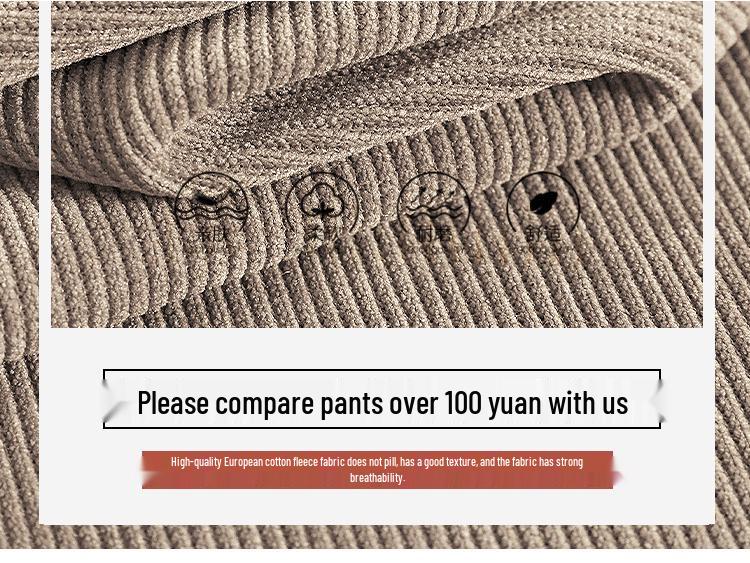 Women's Fleece-Lined Narrow Leg Trousers - Autumn/Winter 2024 Wide Leg Petite Sport Casual Pants