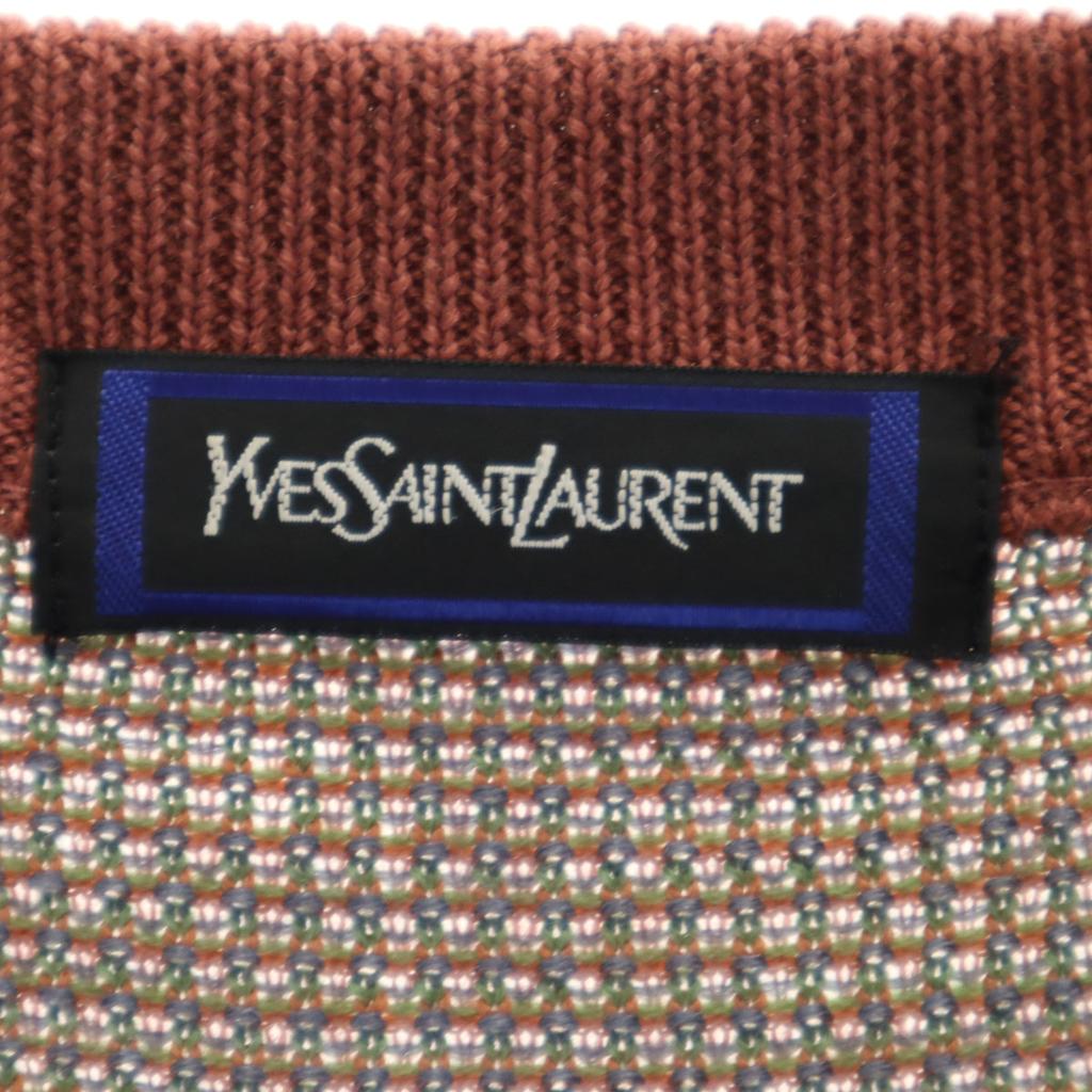 YVES SAINT LAURENT 90s Old Overall handle Long sleeve sweater L knit Men's Used