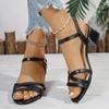 Fashion Women Wedge Sandals 2025 Summer Comfortable High Heels Shoes Woman Fashion Big Size Lightweight Sandals Women Sandalias De Mujer