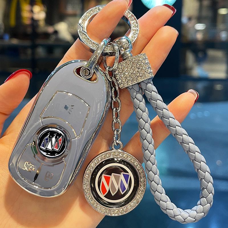 Women's Key Case for Buick Models: Excelle, Regal, Verano, Envision, Enclave, LaCrosse, GL8, Encore.
