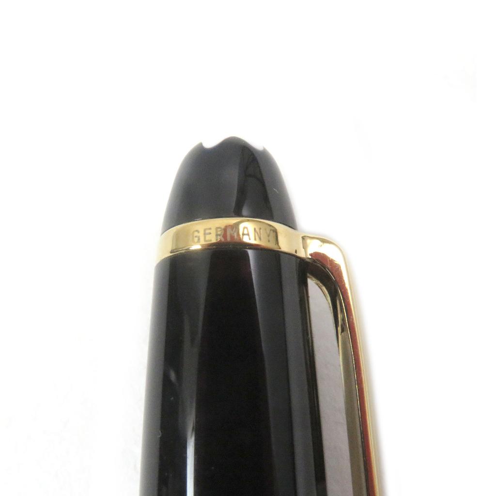 Excellent MONTBLANC Ballpoint pen Meisterstck Classic Cap type Black gold mens Used