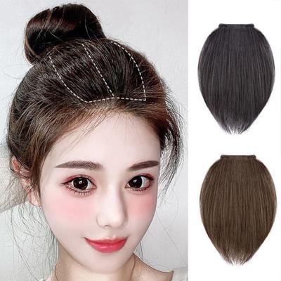 Female Top Side Cover Hair Piece Synthetic Pads Invisible Seamless Hair Pads Heat Resistant Fiber