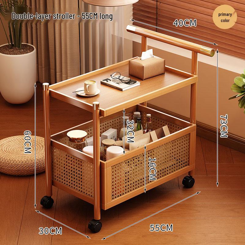 Pre-Owned Small Movable Snack Storage Trolley for Living Room or Restaurant