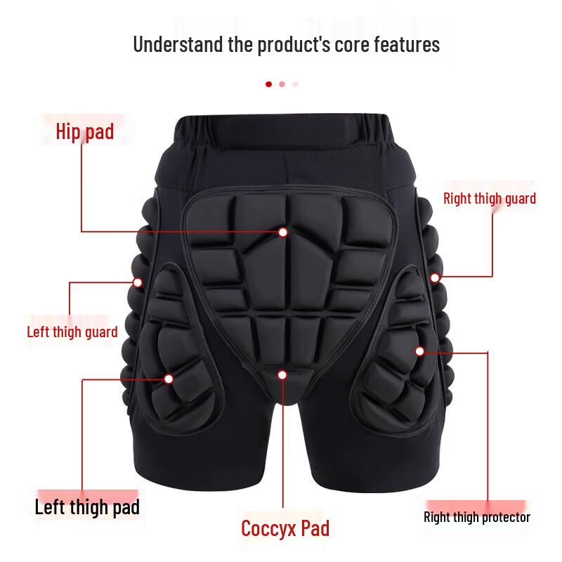Unisex Ski & Skate Hip and Knee Protector Set