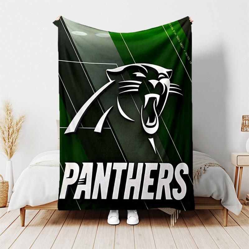 1pc Blanket - Carolina Panthers Print Design, Lightweight Blanket for Sofa, Bed- Soft &Warm, Gift for All Seasons