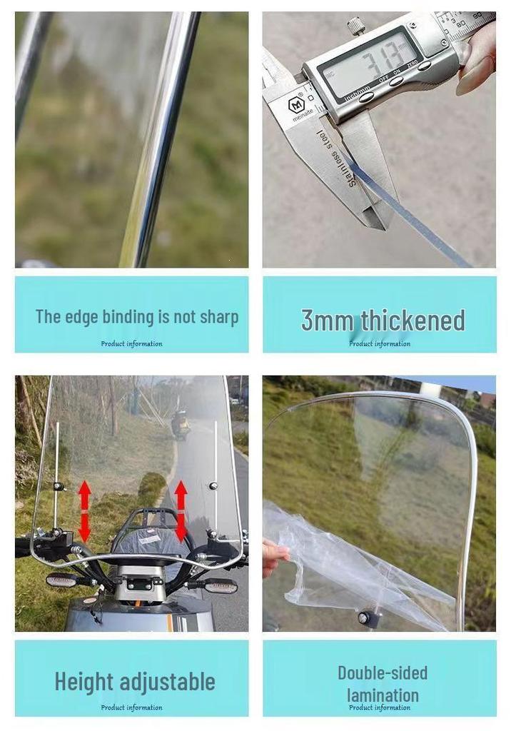 Thickened PC Windshield Cover for Ninebot Electric Vehicles