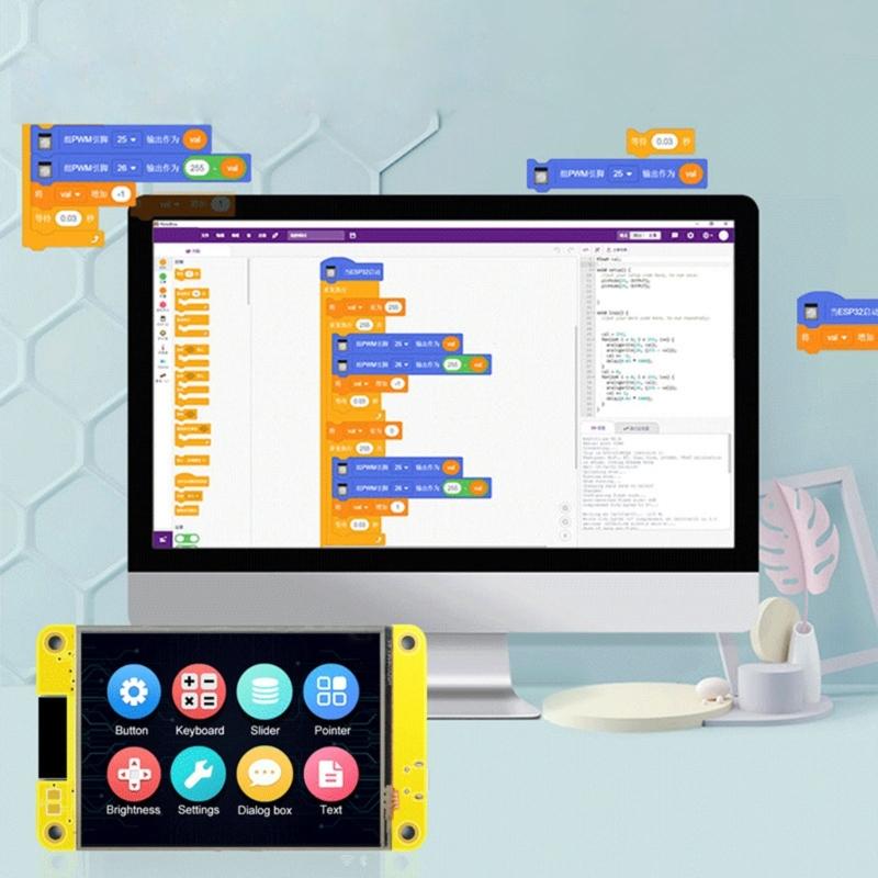 2.8inch ESP32 Display ESP32-2432S028 Resistive Touch Screens 240x320 TFT LCD Module Development Board Adapter Module