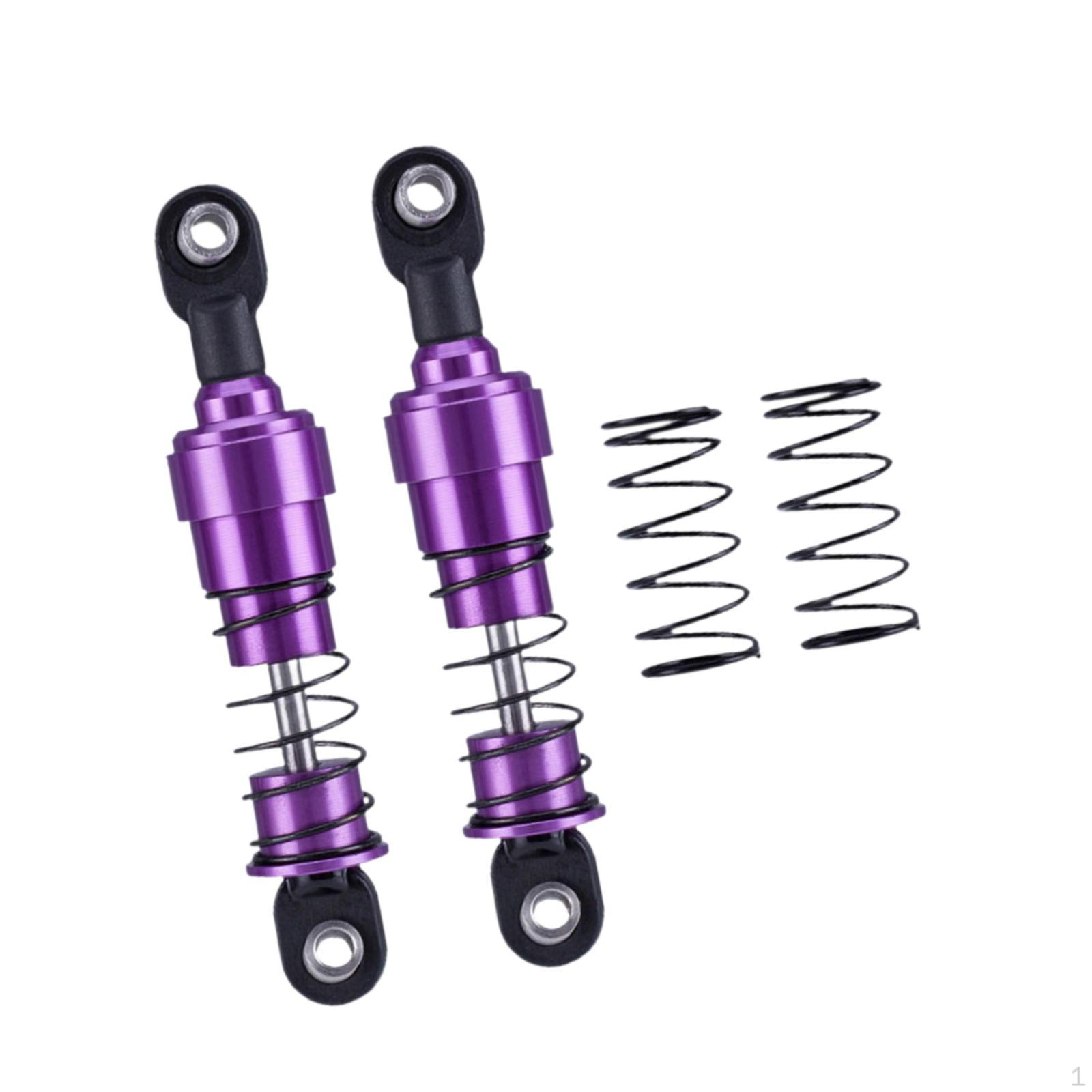 

2 Pieces 1/10 RC Car Shock Absorber Damper Accessories,Assembled,Spare Parts,Metal Spring for синій
