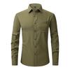 Vierseitiges Stretch-Hemd für Herren, Business-Casual-Langarmshirt