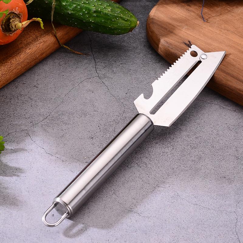 3 In1 Potatoes Apple Peeler Food Manual Paring Knife Vegetable Fruit Tools Bottle Opener Home Essentials Kitchen Accessories