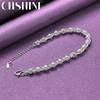 Bracelet Chaîne Géométrique CHSHINE Argent Sterling 925 Pour Femmes Bijoux de Charme de Mode de Haute Qualité