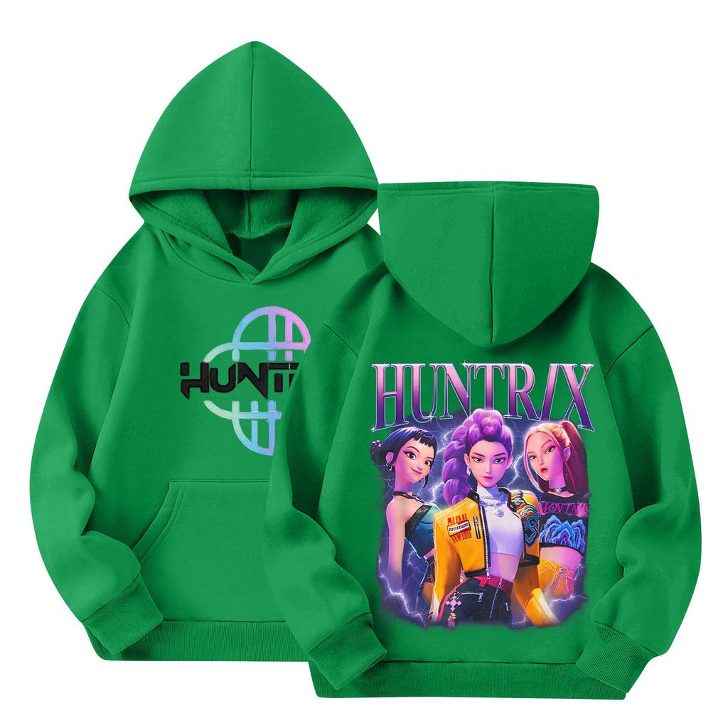 Children's Hooded Gradient Printed Long Sleeved Sweatshirt Loose Sweatshirt Sweatshirt