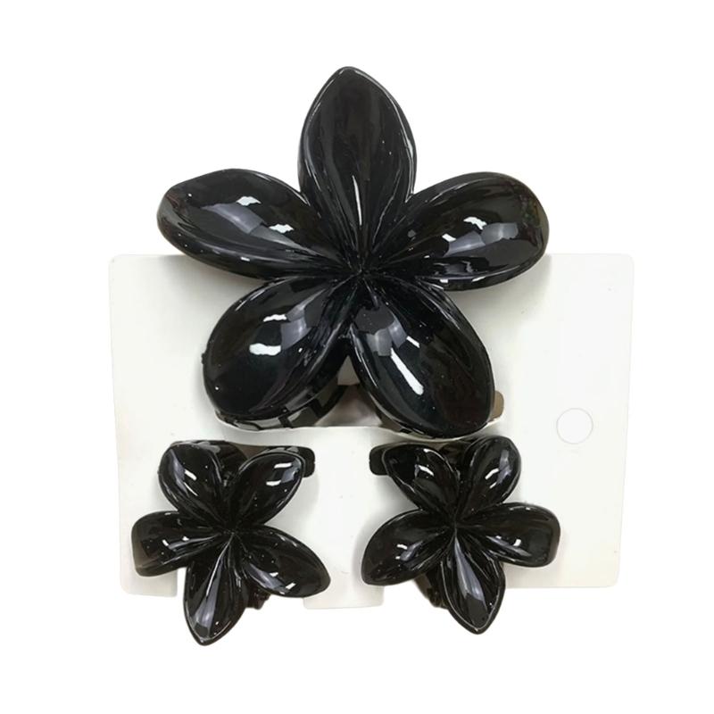 

Милые градиентные заколки-крабы для волос, набор, разные цвета, заколка для волос для повседневной носки, краб для волос для женщин и девочек чёрный