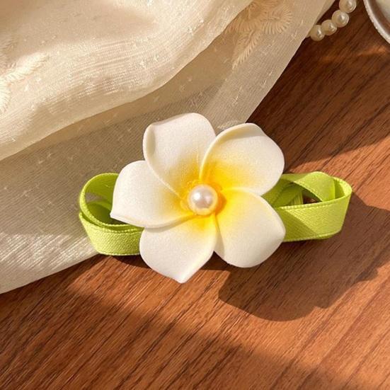 Haarnadel Faux-Perle Blumengeschmückt Mädchen Haarspange Helle Farbe Seitenpony Haarnadel Haarstyling-Werkzeug Haaraccessoires