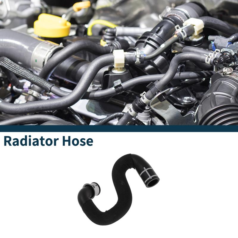 Motoforti Radiator Hose Heater Hose No.97010642160 for Porsche Panamera 16 Rubber Iron Cooling Liquid Pipe Silver Tone 1 Pc