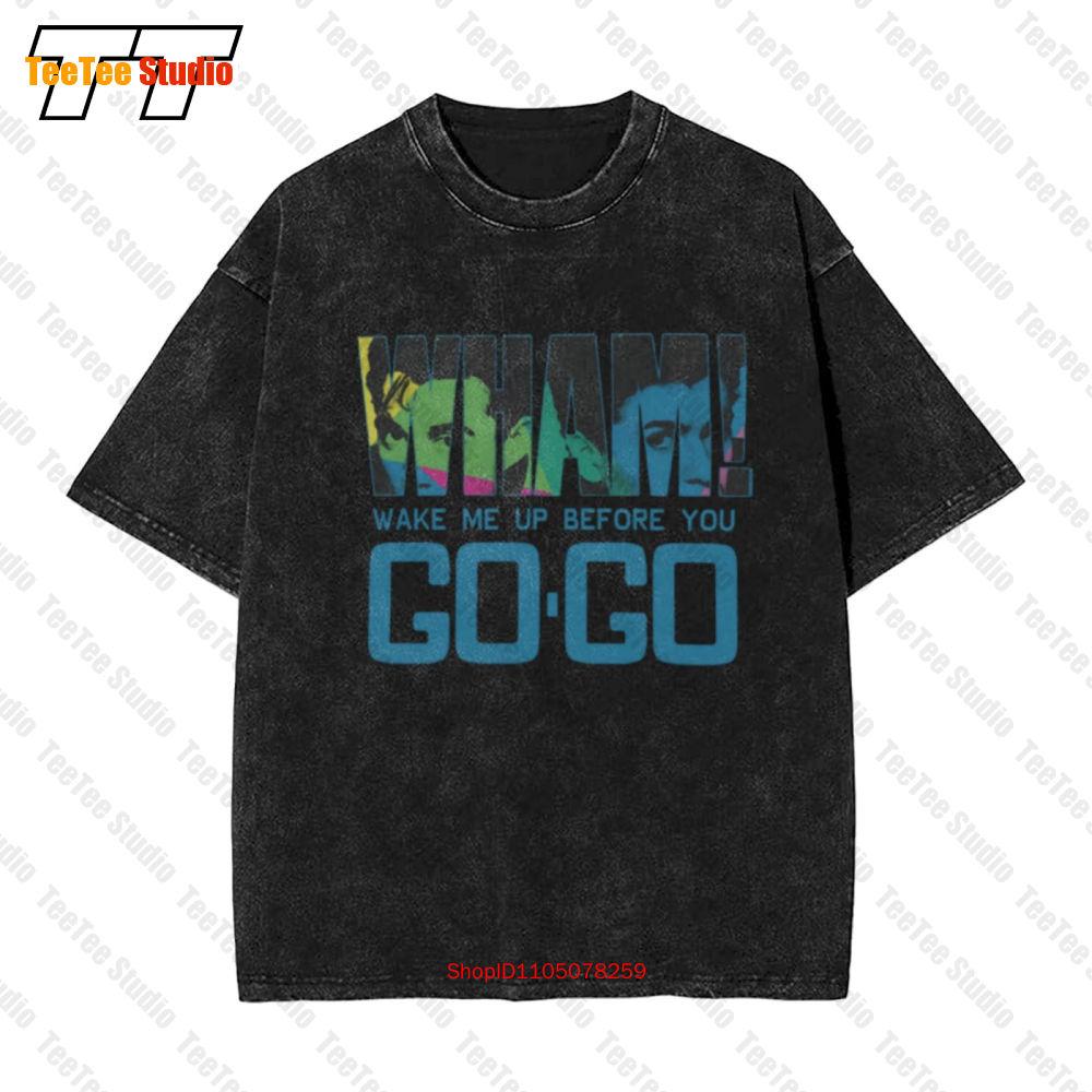 Wham Wake Me Up Before You Go Go Pop Music Concert Vintage Oversized TShirt WS S