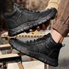 Men's Leather Boots Handmade Outdoor Plush Ankle Boots for Men Casual Shoes Large Size Tooling Shoes