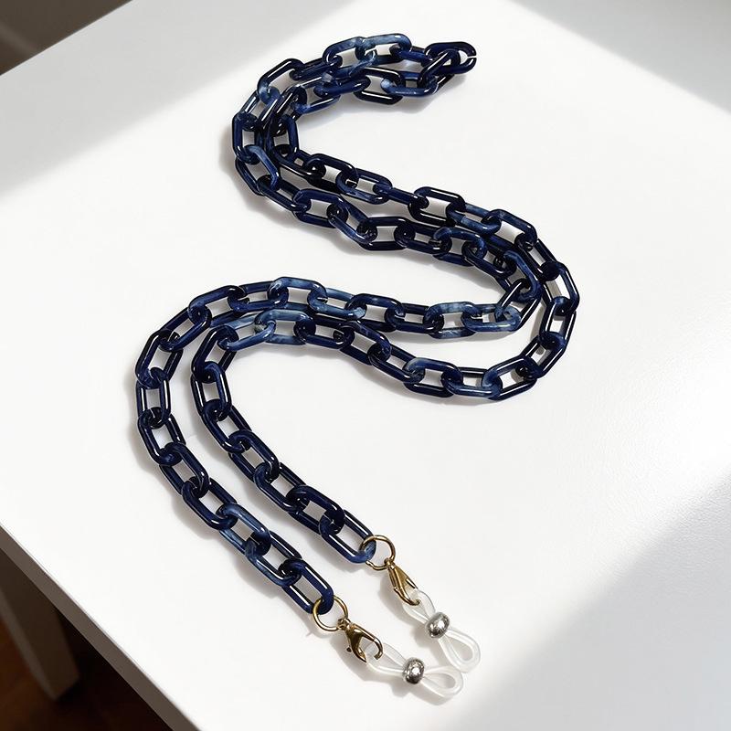 Retro Hip Hop Clear Acrylic Candy Color Chain for Eyeglasses/Pants