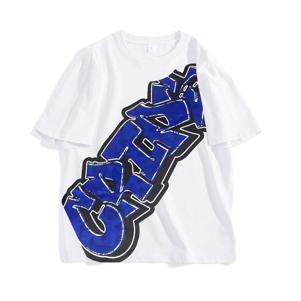 Oversize T-shirt for Men Casual Loose Cotton Round Neck cloting retro culture tshirt