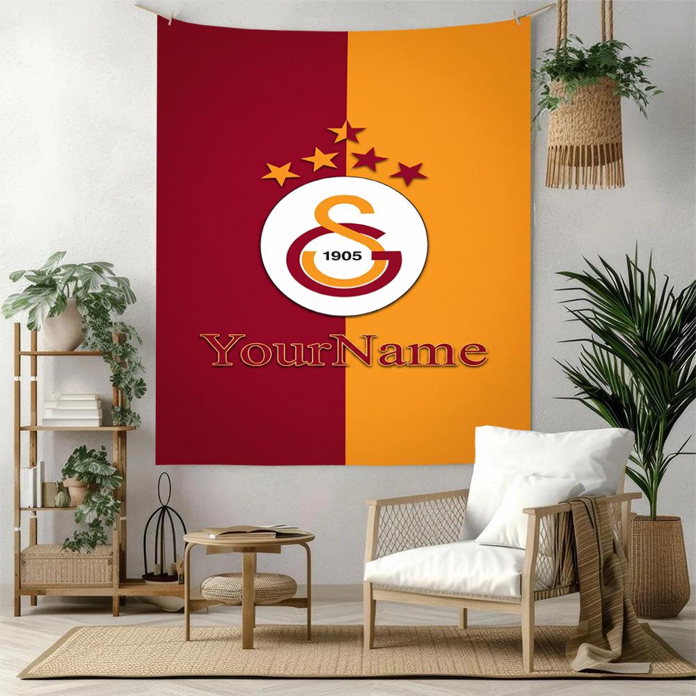 Galatasaray Vlastní Jméno Nástěnná Dekorace Gobelín Umění Pro Památku Domácího Mazlíčka Narozeniny Svatba Večírek Pozadí Rodinný Dárek