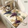 1Pcs Rubber Drying Mat With Vintage Style Grape And For Coffee Shop Restaurant Kitchen Carpet Tableware Durable Diatom Mud Table