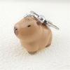 Lovely Capybara Keychain Adorable Cartoon Designed Key Holder Hanging Ornament for Bag Charm or Car Decoration