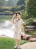 2026 New Trend Stylish Girls' Short Sleeve Cheongsam - High-End Princess Performance Costume