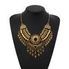 Ethnic European and American Retro Tassel Necklace Exaggerated Sweater Clavicle Chain